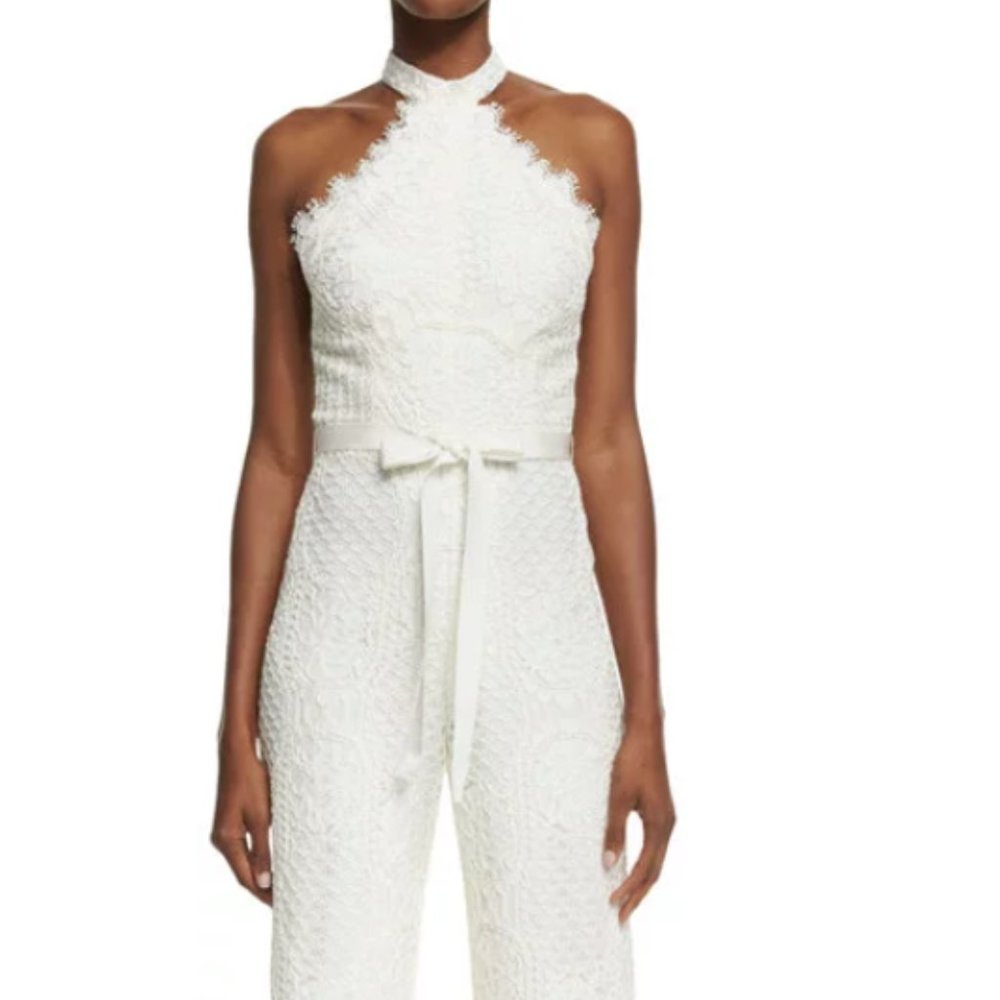 Alexis Maylina White Lace Crochet Jumpsuit L